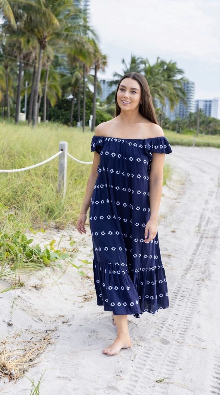 MER ST. BARTH Eva Ruffle Sundress